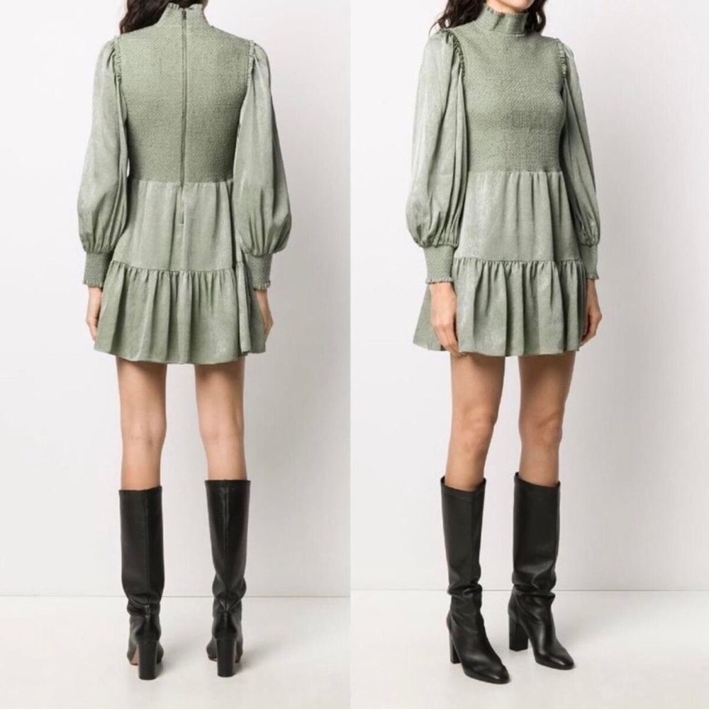 Alice and olivia smocked dress